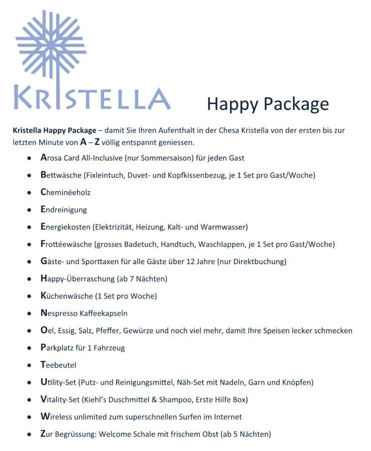 Apartamento Chesa Kristella Arosa Exterior foto